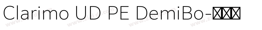 Clarimo UD PE DemiBo字体转换